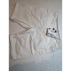 PRIMARK CHINO SHORTS 100% COTTON BUTTON FLY WHITE MENS WAIST 30 INCHES